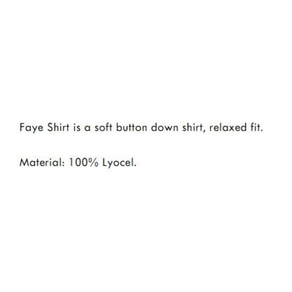 Harshman Faye Navy Shirt 1X Tencel Lyocell Balloon Sleeves Pleated Back Yoke - Picture 7 of 7